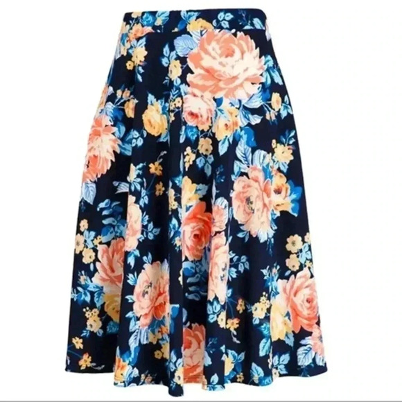 BNWT Floral Midi Skirt, Multicolor - Picture 2 of 5
